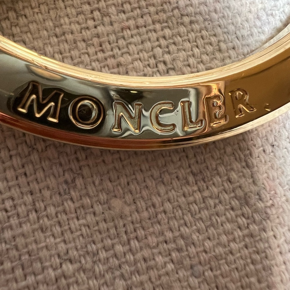 Moncler Gold and Black Logo Key Chain Stocking Stuffer Christmas - Picture 5 of 5